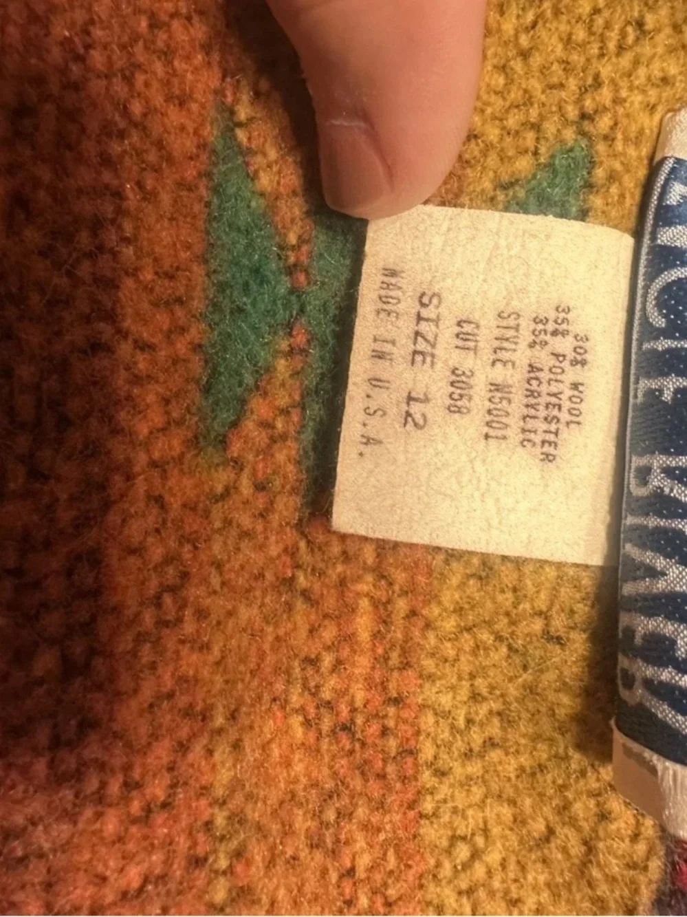 Vintage Eagle River Traders Southwestern Blanket Jacket Blazer 12 USA